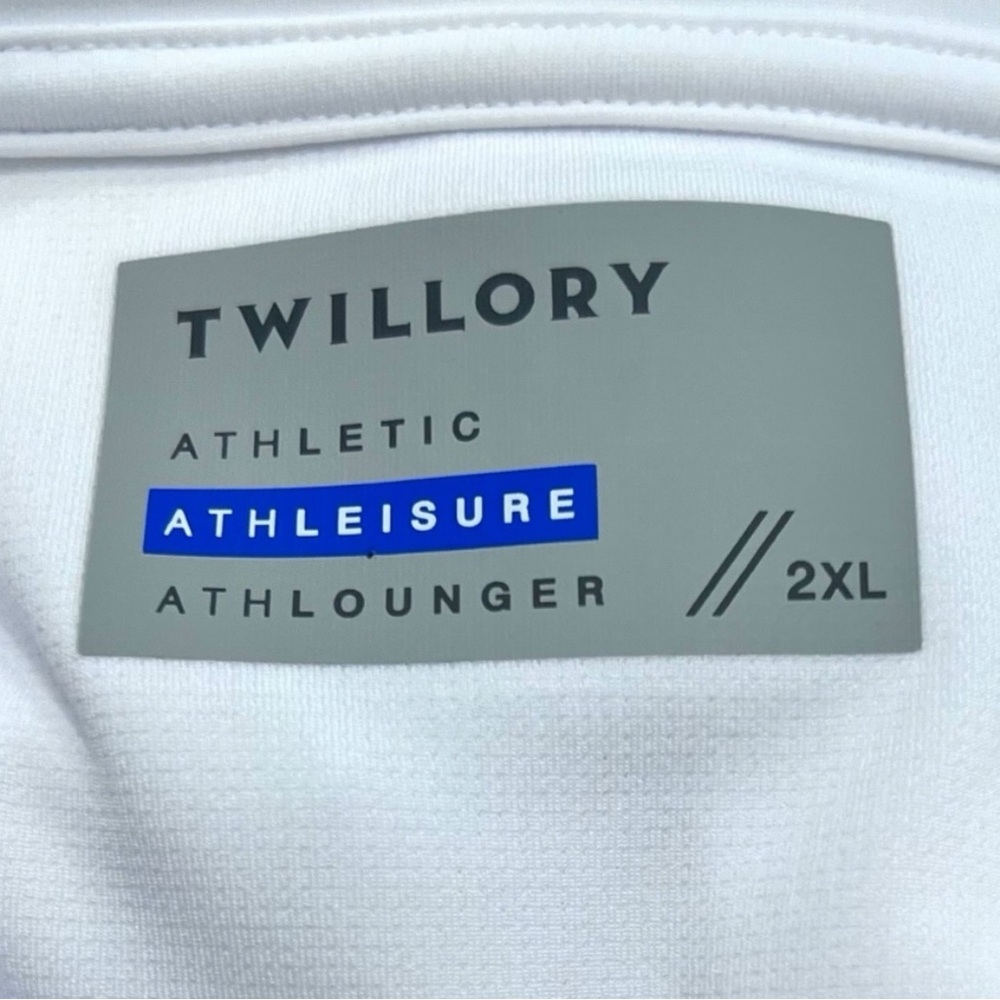 Twillory Performance Tee Shirt White Size 2XL